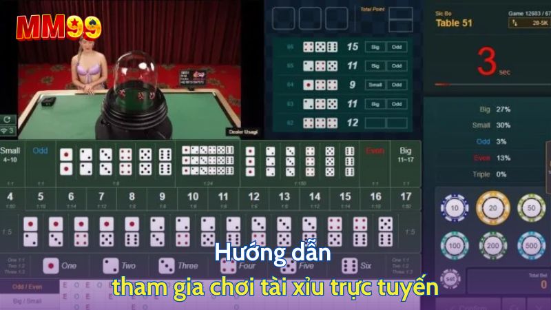 Hướng dẫn tham gia chơi tài xỉu trực tuyến